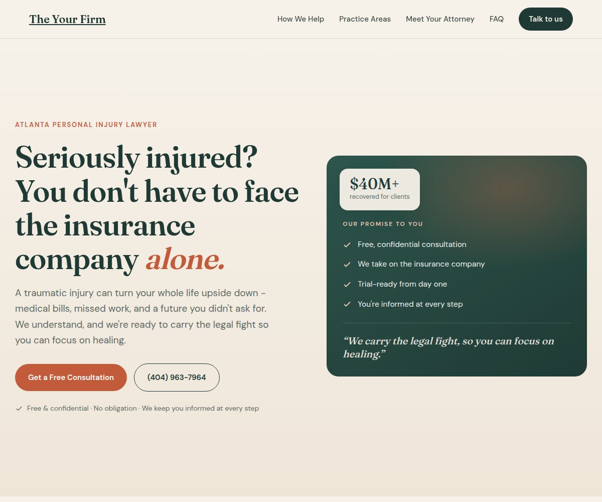 Approachable concept design mockup